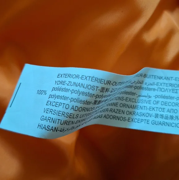 ZARA Kids' Orange Bomber Jacket Size M - Picture 9 of 9